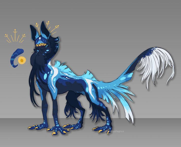 Redesign of a personal character, species by Wellhidden
