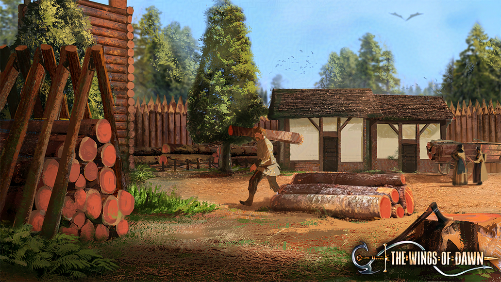 "Logging Camp" concept for Wings Of Dawn